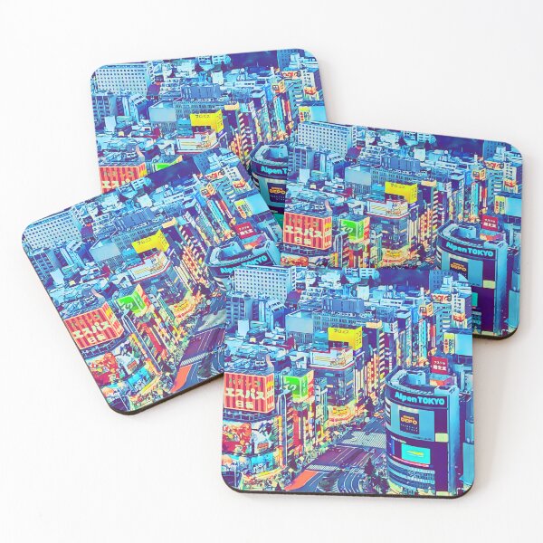 Item preview, Neon Dreams of Shinjuku – Pop Art Cityscape designed and sold by JapanPopArt.