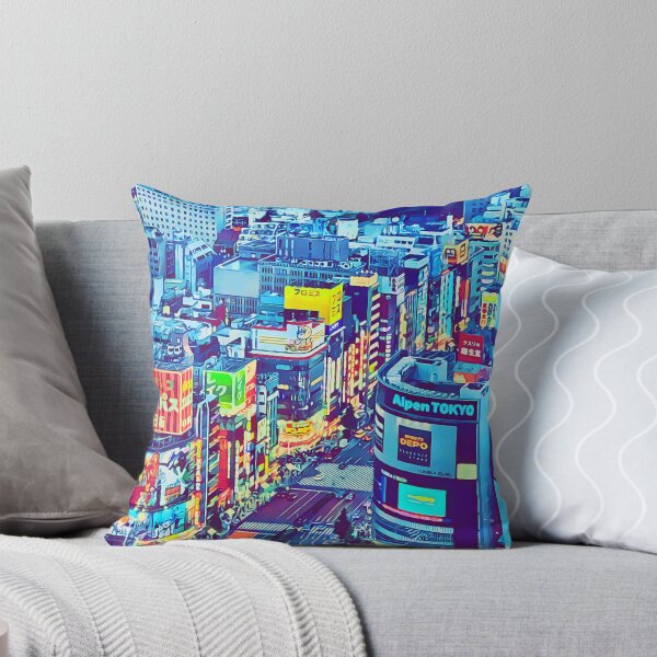 Item preview, Neon Dreams of Shinjuku – Pop Art Cityscape designed and sold by JapanPopArt.