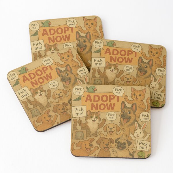 Item preview, Adopt Now Pet Adoption Awareness Design designed and sold by HelpHaha.