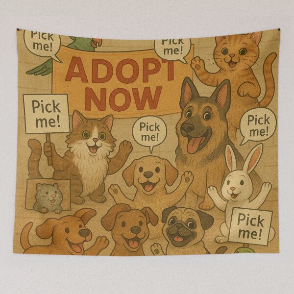 Item preview, Adopt Now Pet Adoption Awareness Design designed and sold by HelpHaha.