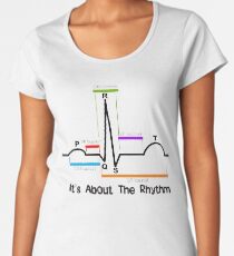 Cardiac ST Segment Rhythm Women's Premium T-Shirt