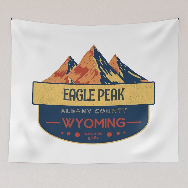 Item preview, Eagle Peak, Albany County, Wyoming, Mountain Design designed and sold by Wanderful-roads.