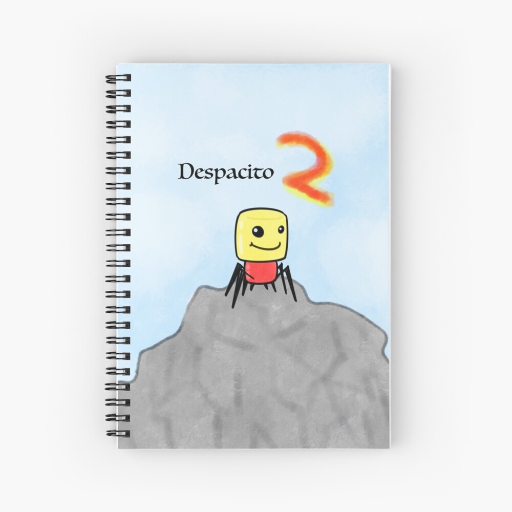 Despacito Spider Spiral Notebook By From Dan Redbubble - roblox music despacito 2