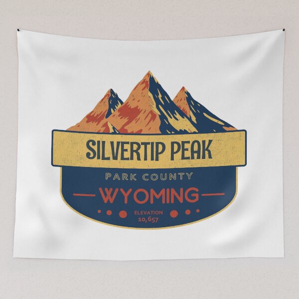 Item preview, Silvertip Peak, Park County, Wyoming, Mountain Design designed and sold by Wanderful-roads.