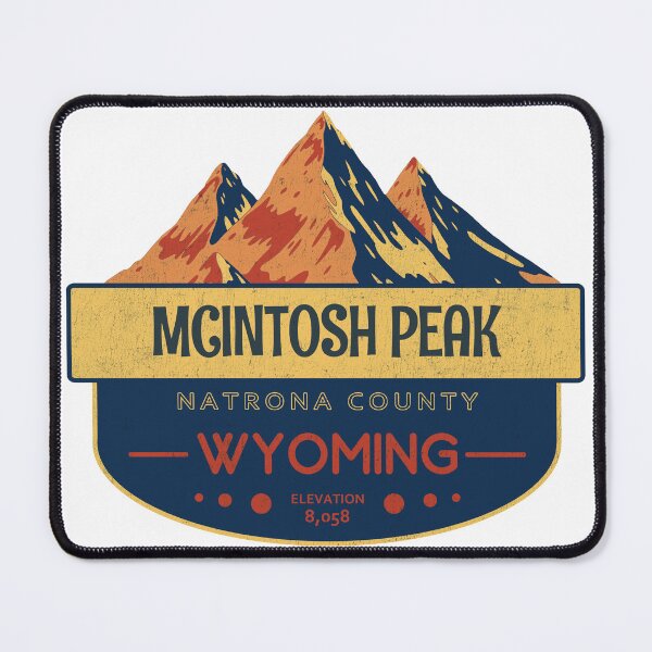 Item preview, McIntosh Peak, Natrona County, Wyoming, Mountain Design designed and sold by Wanderful-roads.