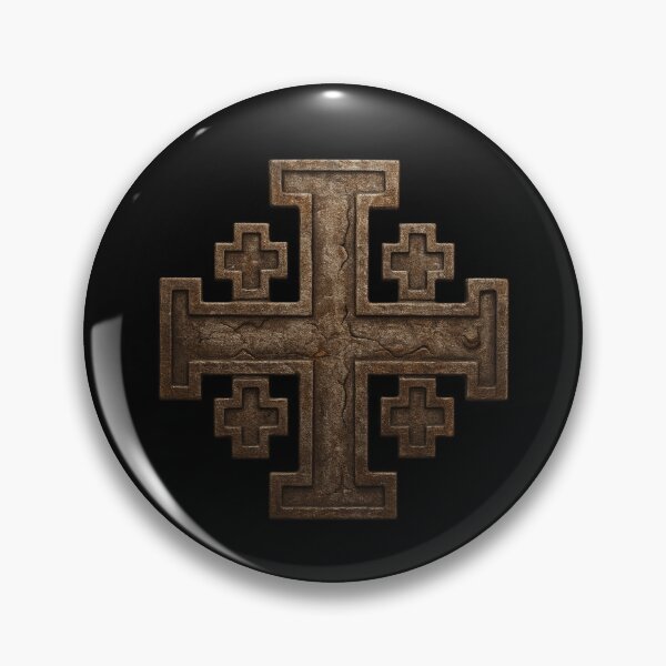 Item preview, Catholic Templar Jerusalem Cross - Kingdom of Jerusalem designed and sold by odyssee-n.