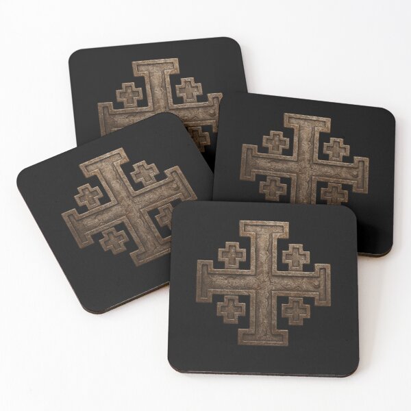 Item preview, Catholic Templar Jerusalem Cross - Kingdom of Jerusalem designed and sold by odyssee-n.