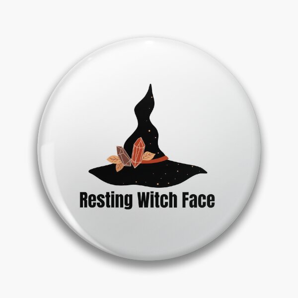Item preview, Resting Witch Face Funny Gothic Halloween Witch Design designed and sold by luckyhue.