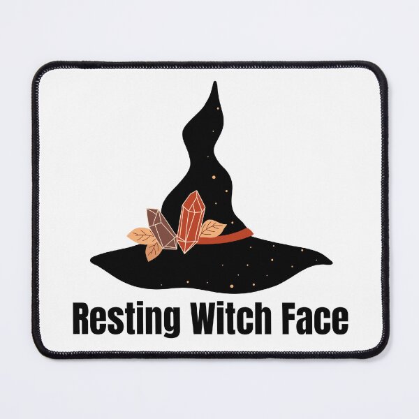 Item preview, Resting Witch Face Funny Gothic Halloween Witch Design designed and sold by luckyhue.