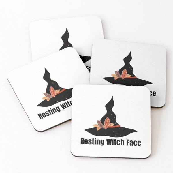 Item preview, Resting Witch Face Funny Gothic Halloween Witch Design designed and sold by luckyhue.