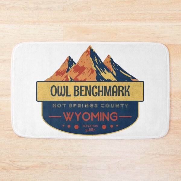 Item preview, Owl Benchmark, Hot Springs County, Wyoming, Mountain Design designed and sold by Wanderful-roads.