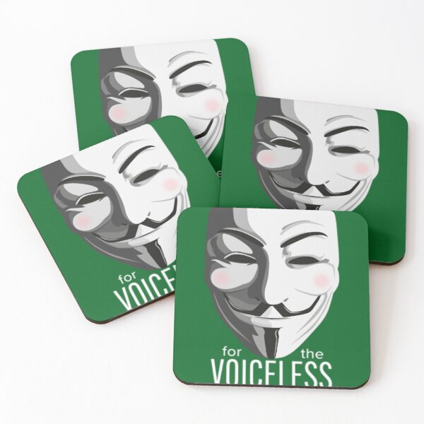 Item preview, For The Voiceless - Anonymous Mask V for Vendetta Guy Fawkes designed and sold by PersonalizeG.