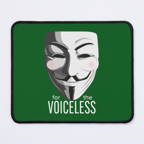 Item preview, For The Voiceless - Anonymous Mask V for Vendetta Guy Fawkes designed and sold by PersonalizeG.