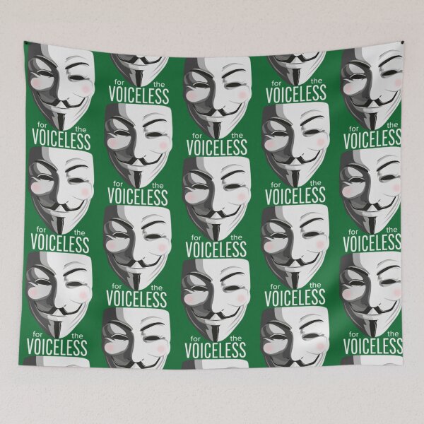 Item preview, For The Voiceless - Anonymous Mask V for Vendetta Guy Fawkes designed and sold by PersonalizeG.
