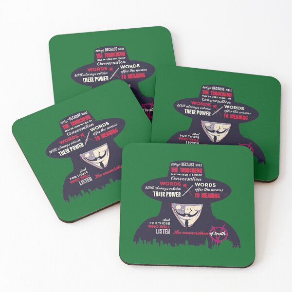 Item preview, Enunciation of TruthV for Vendetta, Guy Fawkes, Anarchy, Anonymous  designed and sold by PersonalizeG.