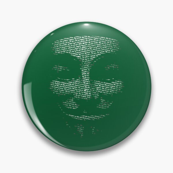 Item preview, Anonymous Guy Fawkes text mask  designed and sold by PersonalizeG.