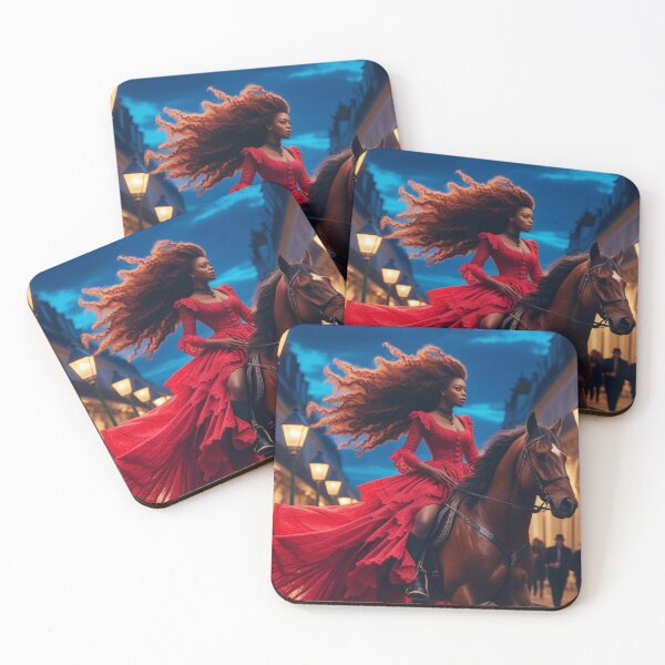 Item preview, A woman on horseback in an ancient town. designed and sold by janice56.