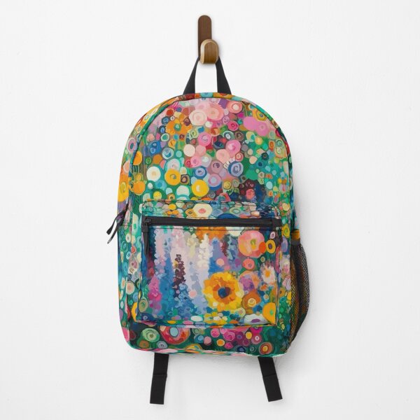 Item preview, Vibrant Garden of Colorful Flowers After Gustav Klimt designed and sold by Vicky Brago-Mitchell®.