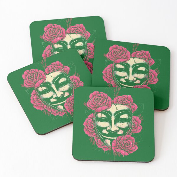 Item preview, GUY FAWKES FACE FLOWER ROSE designed and sold by PersonalizeG.