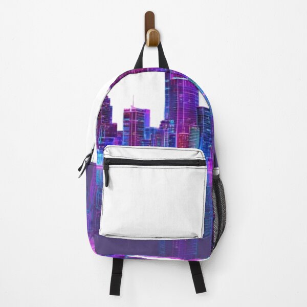 Item preview, Neon Tokyo Skyline Cyberpunk City designed and sold by AlexLineArt.