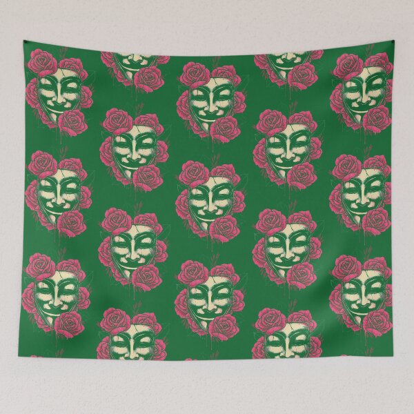 Item preview, GUY FAWKES FACE FLOWER ROSE designed and sold by PersonalizeG.