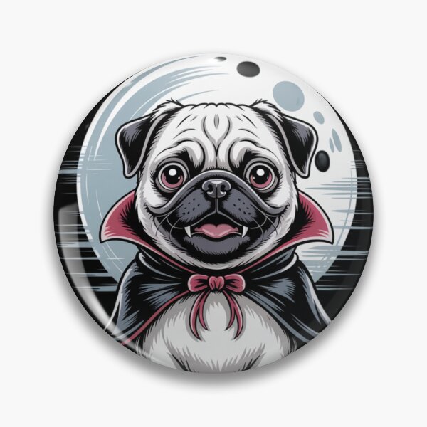 Item preview, Count Pugula – Vampire Pug Halloween designed and sold by nbg2012.