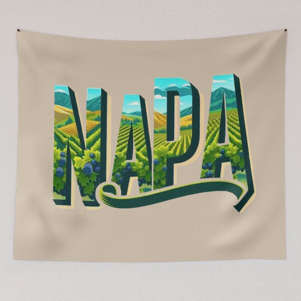 Item preview, Napa, California USA — Typography Art designed and sold by Myra365Art.