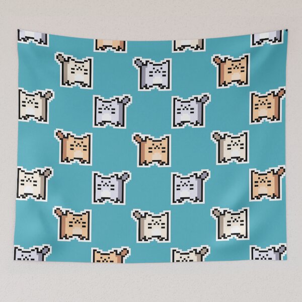 Item preview, Pixel-Cats – Pastel Loose Grid designed and sold by Wojciech Sumara.