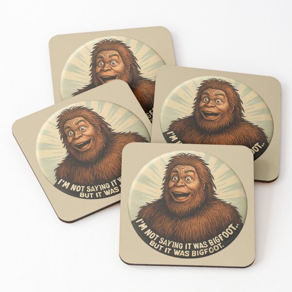 Item preview,  hairy Bigfoot funny design sticker designed and sold by anandsiva2703.