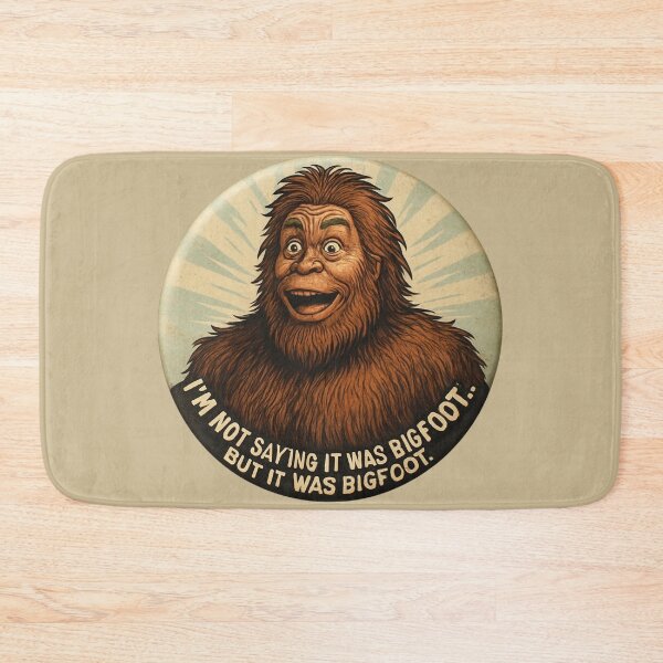 Item preview,  hairy Bigfoot funny design sticker designed and sold by anandsiva2703.
