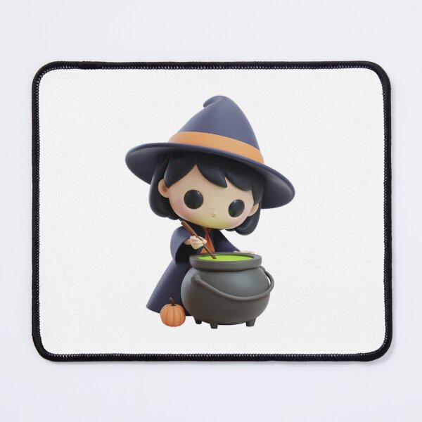 Item preview, Cute Witch Stirring Potion designed and sold by LuxChu.