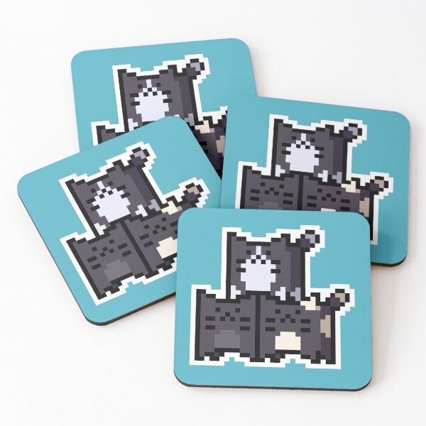 Item preview, Elegant Pixel-Cats Trio designed and sold by Wojciech Sumara.
