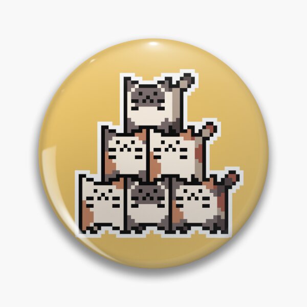 Item preview, Beige Pixel-Cats Pyramid designed and sold by Wojciech Sumara.