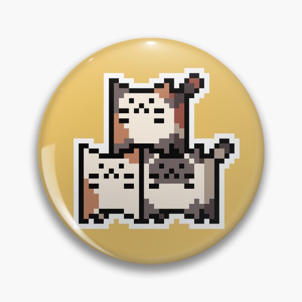 Item preview, Beige Pixel-Cats Trio designed and sold by Wojciech Sumara.