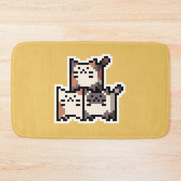 Item preview, Beige Pixel-Cats Trio designed and sold by Wojciech Sumara.