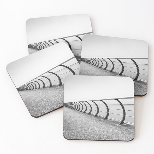 Item preview, Cleveleys Promenade Black & White Coastal Landscape designed and sold by CEastwoodPhotos.