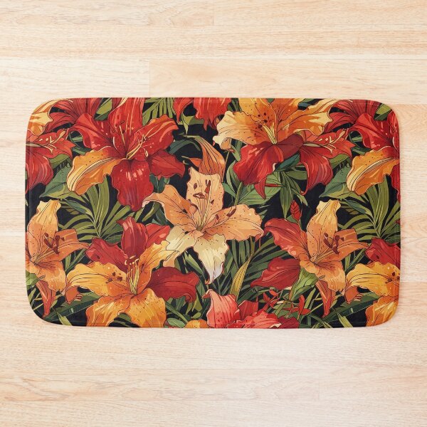 Item preview, Red and Orange Lilies designed and sold by CoolPixels.