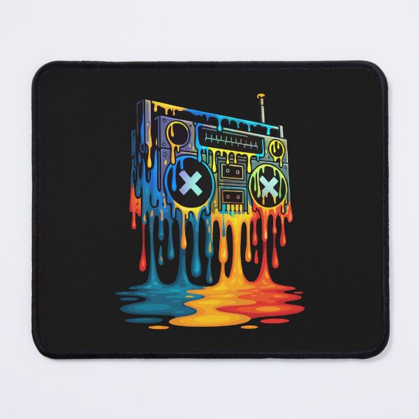 Item preview, Dripping Paint Boombox - 80s 90s Old School Hip Hop designed and sold by Inglisue.
