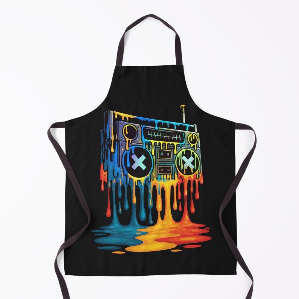 Item preview, Dripping Paint Boombox - 80s 90s Old School Hip Hop designed and sold by Inglisue.
