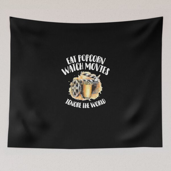 Item preview, Eat Popcorn Watch Movies Ignore The World   Cinema Lover Fun designed and sold by IsmailKurz.