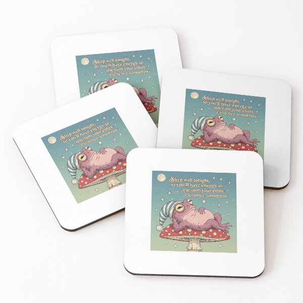 Item preview, funny toad, existential crisis, dark humor, funnyfits70, Humor, Funny, retro, vintages, funny quotes, animal humor, designed and sold by FunnyFits70.