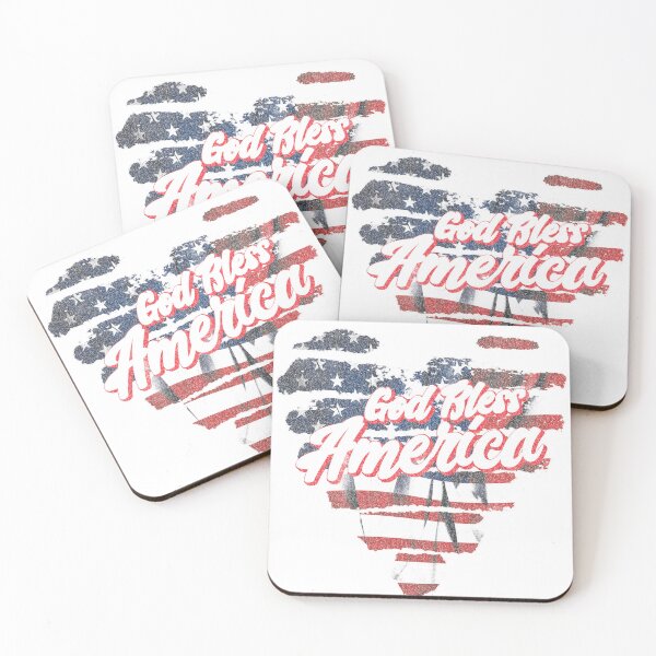Item preview, God Bless America – Patriotic Heart Flag Design designed and sold by The secret storage room.