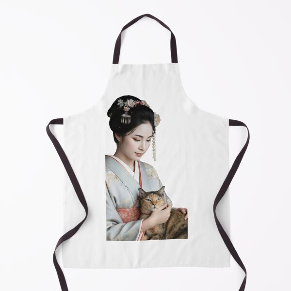 Item preview, Maiko with Cat on Lap | 膝の上の舞妓さんと猫 designed and sold by Japan_Dreamscapes.