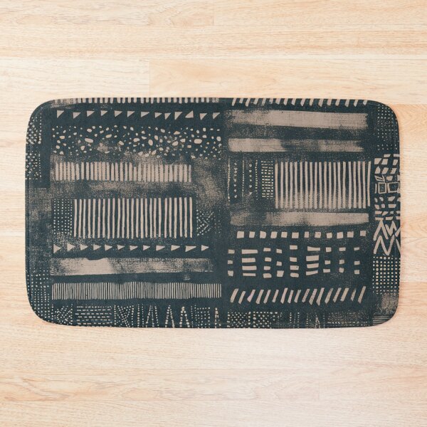 Item preview, Mudcloth Boho Geometric - Hand-Drawn Stripes and Dots designed and sold by trajeado14.