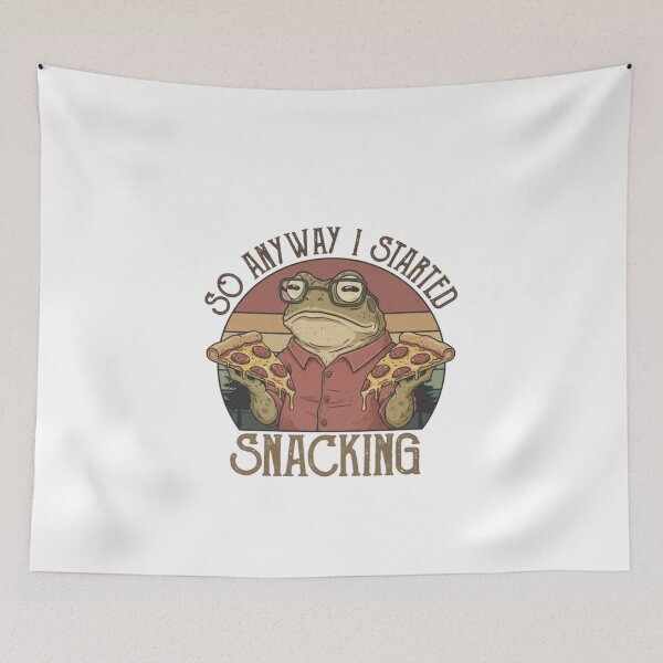 Item preview, frog meme, pizza lover, foodie humor, funnyfits70, Humor, Funny, retro, vintages, funny quotes, animal humor, designed and sold by FunnyFits70.