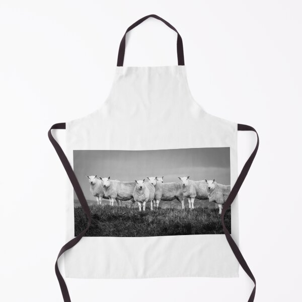 Item preview, Black and White Highland Sheep Firemore Sands designed and sold by CEastwoodPhotos.