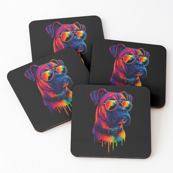 Item preview, RAINBOW DOGS - BOXER DOG | Pets and Dogs lovers for Men and Women t-shirt designed and sold by panchiTWO.