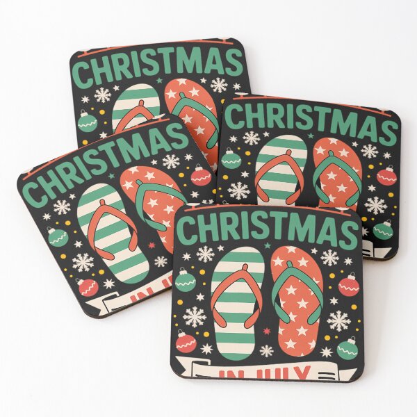 Item preview, Christmas In July Ugly Christmas Flip Flops Humor Holiday designed and sold by tarascykallalq.