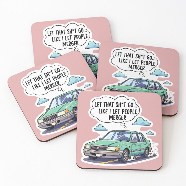 Item preview, Let That S Go and Merge On A Zen Driver's Guide to Peace on the Road designed and sold by bvdesignart.