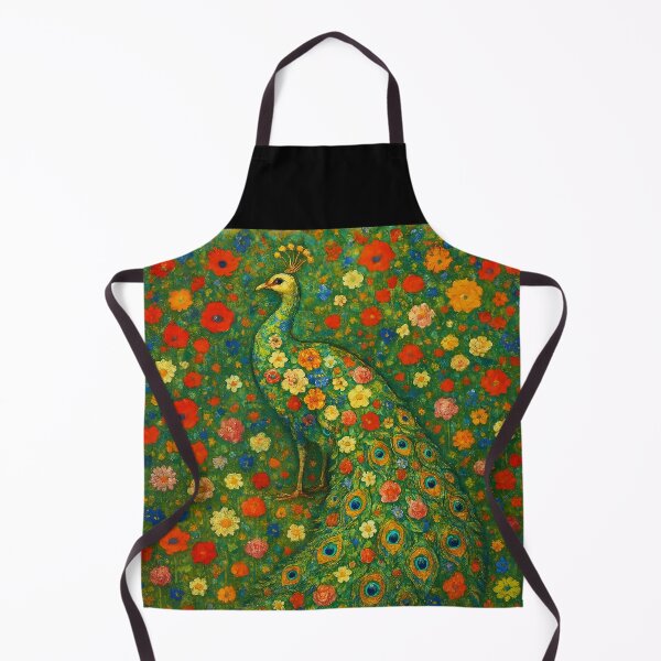 Item preview, Klimt Infused Floral Peacock designed and sold by EmeraldeaArt.